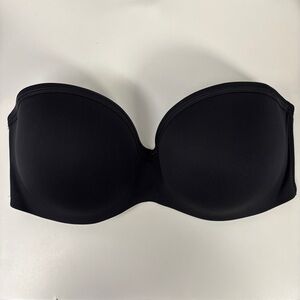 NEW Le Mystère No 9 Lolita Smooth Padded Underwire Strapless Bra 7759 Noir Black